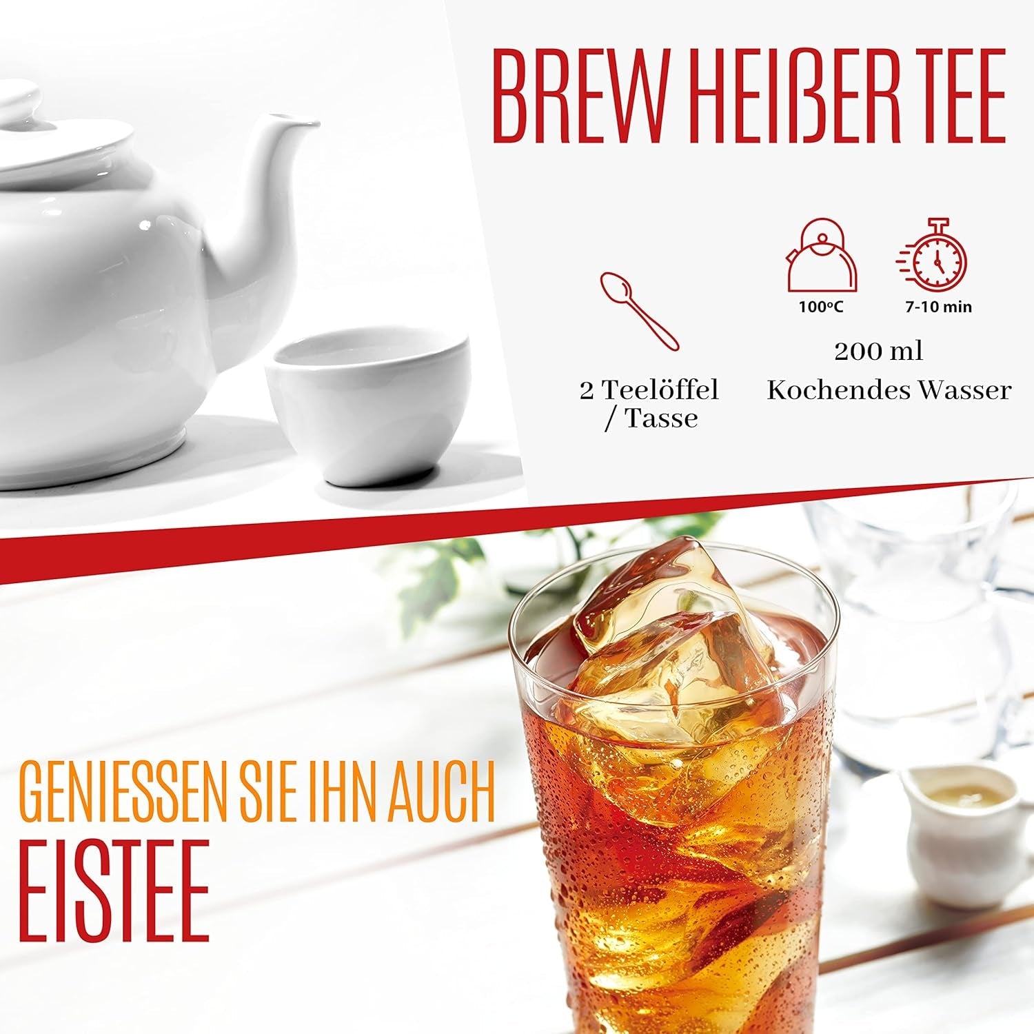 VITSTORM® BIO TEE Mom & Kids - Tisane per donne e allattamento - Rooibos, mela, finocchio, melissa, alchemilla, fragola - Tisane rilassanti - Fruttato e delizioso - Senza caffeina - Tisana 100 g