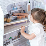 Teamson Kids Casa delle bambole gigante Olivia's Little World con mobili e accessori, casa delle bambole in legno, set da gioco a 3 livelli per bambole da 30 cm, dai 3 anni in su