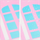 Scaffale modulare Relaxdays per la cameretta dei bambini, design castello principessa, plastica, armadio fai da te con ante, HL: 128 x 110 x 37 cm, rosa