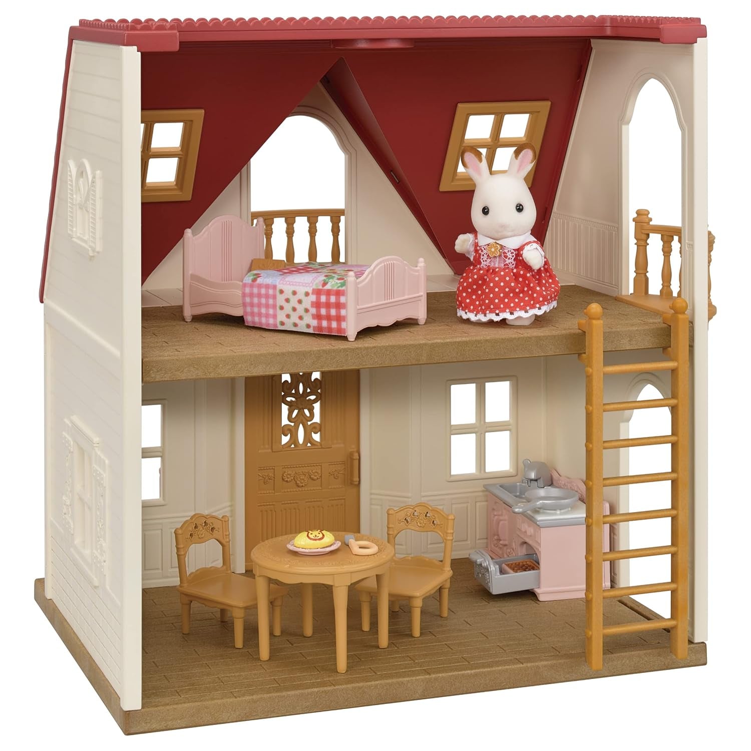 L5567 NUOVA casa iniziale, multicolore L5706 Famiglia di coniglietti di latte - Figure di case delle bambole