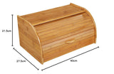 54118 Cestino per il pane, bambù 40 x 26 x 20 cm, marrone, 40,x 27,5 x x x 21,5 cm Contenitori per alimenti Naty Shop