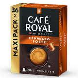 Café Royal Espresso Forte – Capsule di caffè compatibili Nespresso®, 100% Arabica, corposo, tostatura media, intensità 9/12, 36 capsule