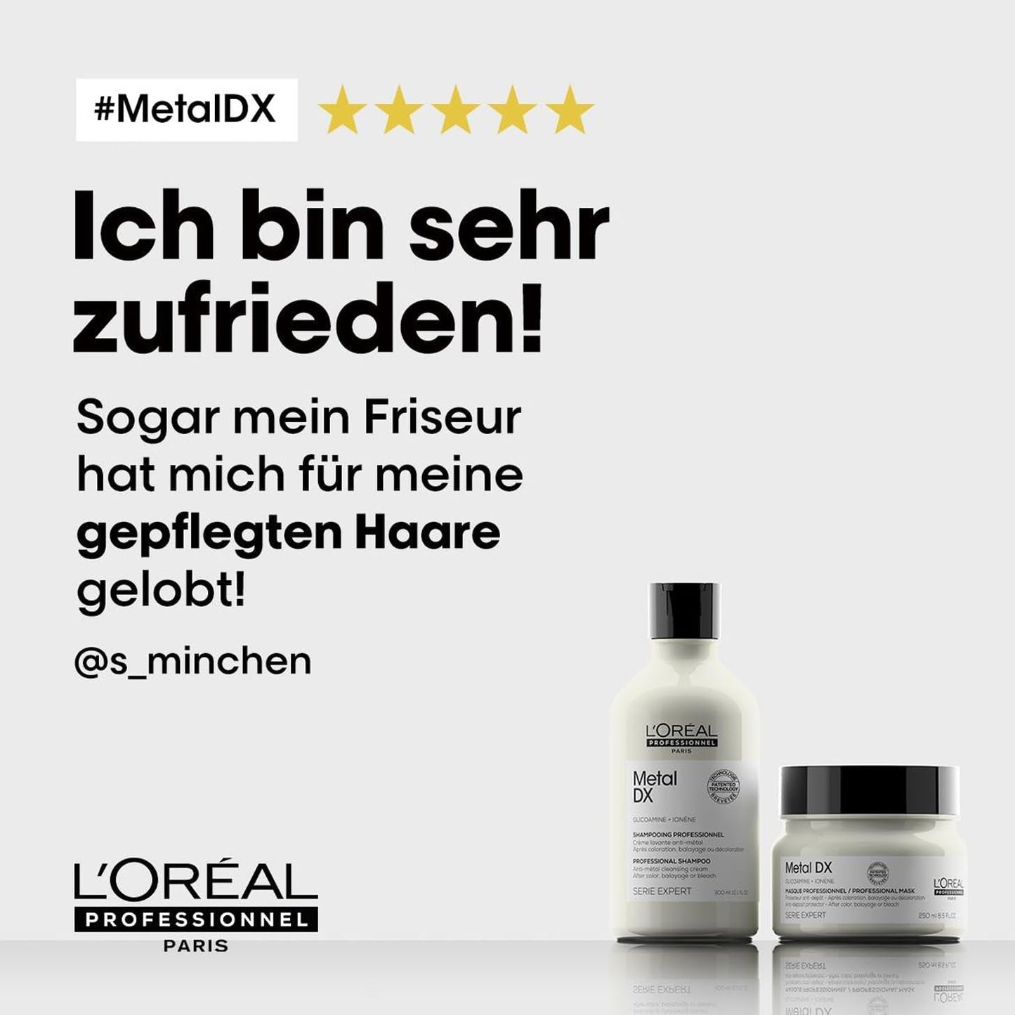 L'Oréal Professionnel Per capelli colorati, Colori radiosi e lucentezza, Gamma Expert, Metal DX Hair Mask Naty Shop
