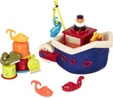B. giocattoli 13 pezzi giocattolo da vasca da bagno per bambini con barchetta, bicchiere impilabile, pesce, gioco da pesca giocattolo per vasca da bagno per bambini da 1 anno Giocattoli Bebe Naty Shop Titolo predefinito