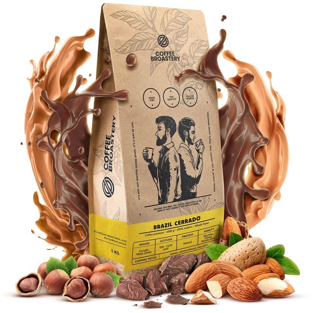 Set caffè in grani 3x1kg 3000g | Brasile Guaxupe | Brasile Mogiana | Brasile Cerrado | Brasile | Caffè speciale | Appena fritto