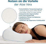 Cuscino ortopedico ORTHOVERSE - cuscino per il collo, cuscino per dormire, cuscino, cuscino in memory foam, cuscino, cuscino per il dolore al collo - regolabile in altezza, fodera in aloe vera, aiuto medico Naty Shop Cuscini ortopedici cervicali