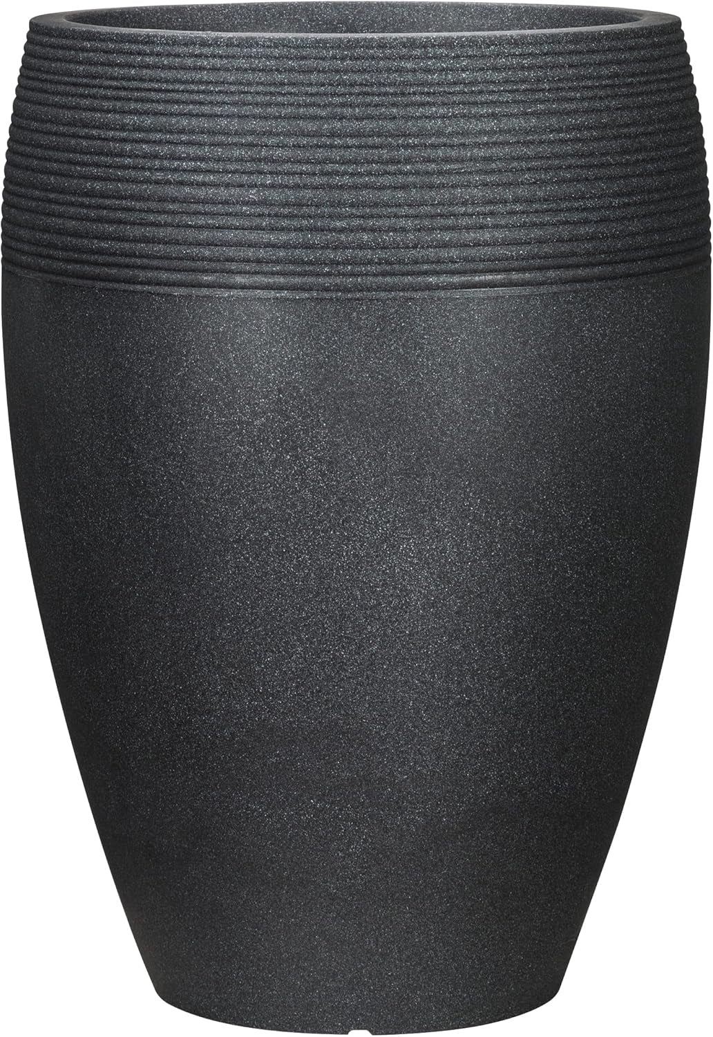 Scheurich Lineo, fioriera in plastica, granito nero, diametro 30 cm, altezza 24,1 cm, volume 11 l.