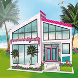 Lisciani - Casa delle Bambole - Villa Vacanze per Bambole Barbie - Gioco Fantasy - Casa in Cartone da Assemblare e Decorare - Tempo Libero Creativo - Per Bambine dai 4 Anni in su