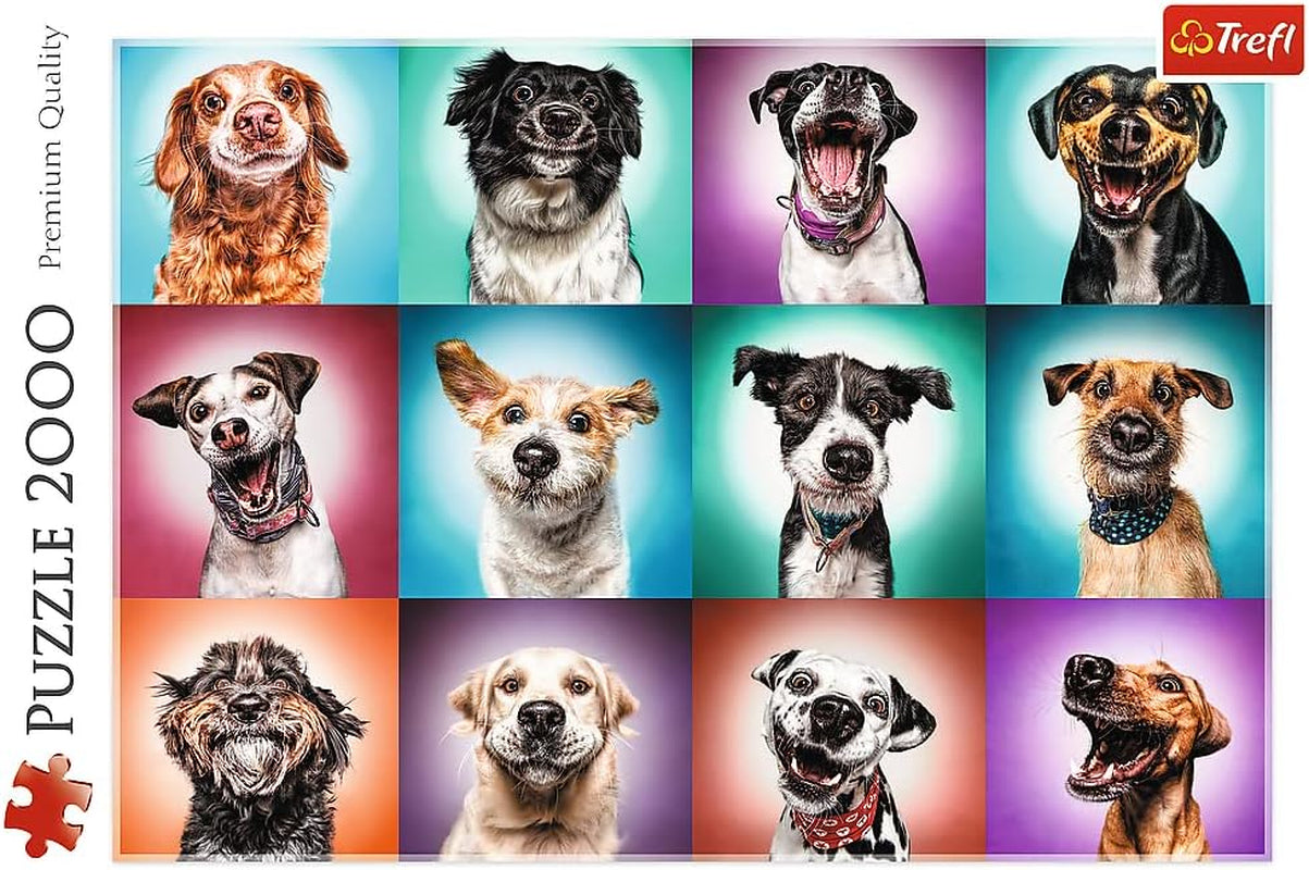 Trefl TR27119 Funny Dog Portraits II 2000 pezzi, qualità premium, per adulti e bambini dai 12 anni Puzzle, Puzzle colorato Naty Shop