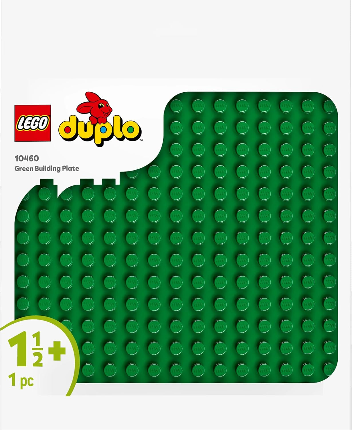 Pannello da costruzione LEGO DUPLO verde, Giocattolo da costruzione per bambini a partire da 18 mesi, Per esporre modelli, Permette ai bambini in età prescolare di costruire in modo creativo e giocare con fantasia, Giocattolo educativo 10460 Set da costruzione Besuche den LEGO-Store