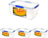 Barattolo per la conservazione degli alimenti KLIP IT System | 9,67 l | Barattolo per la conservazione impilabile e ermetico con coperchio, adatto per frigorifero/congelatore | Plastica senza BPA | clip blu | 1 pezzo (confezione da 4) Scatole per la conservazione degli alimenti Naty Shop Titolo predefinito