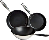 Padella in acciaio inox con rivestimento antiaderente - adatta all'induzione, con comodo manico - Pentole e Padelle 28 Cm Naty Shop Set Padelle 24/28/28 Cm