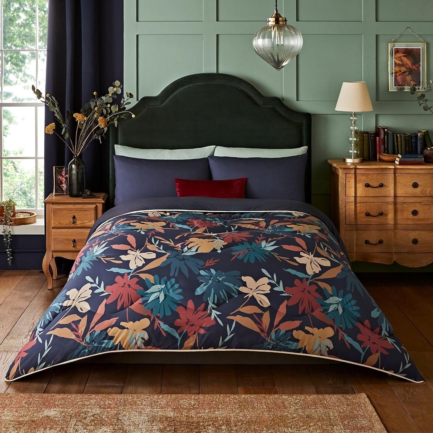 Night Lark accogliente coperta in pile Sherpa, classico tartan rosso, 9 Tog, lussuosa, soffice, spessa e reversibile, perfetta per divano, letto, divano. Anallergico, lavabile in lavatrice, Misure: Letti e Piumini Notte Lark Autunno Fiori Letto singolo
