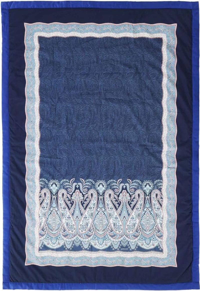 BASSETTI cotone quadri SABBIONETA colore BLU B3 misura 135X190 Piumini e Trapunte Naty Shop Blu 135X190