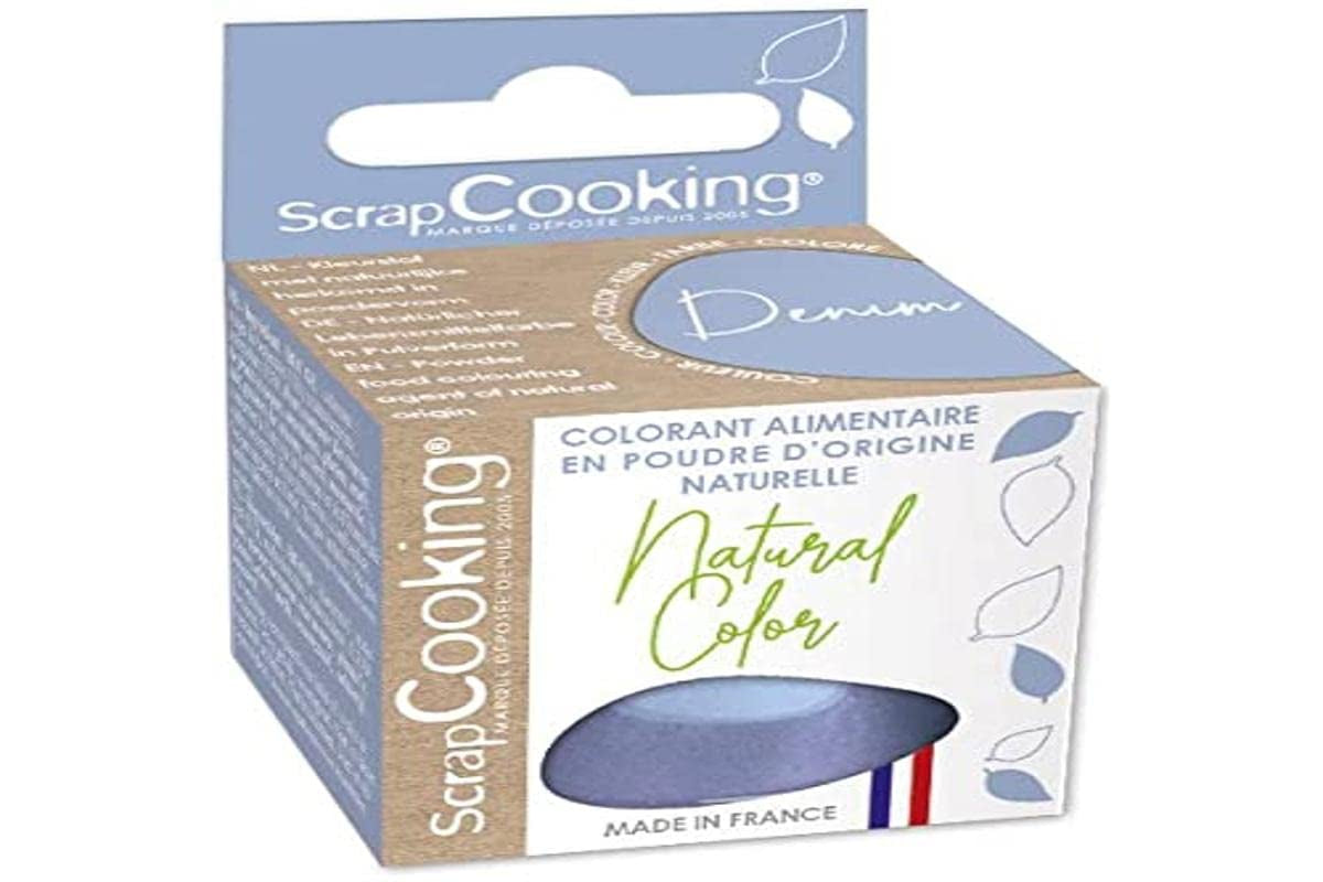 Colorante alimentare in polvere di origine naturale 10G - Denim