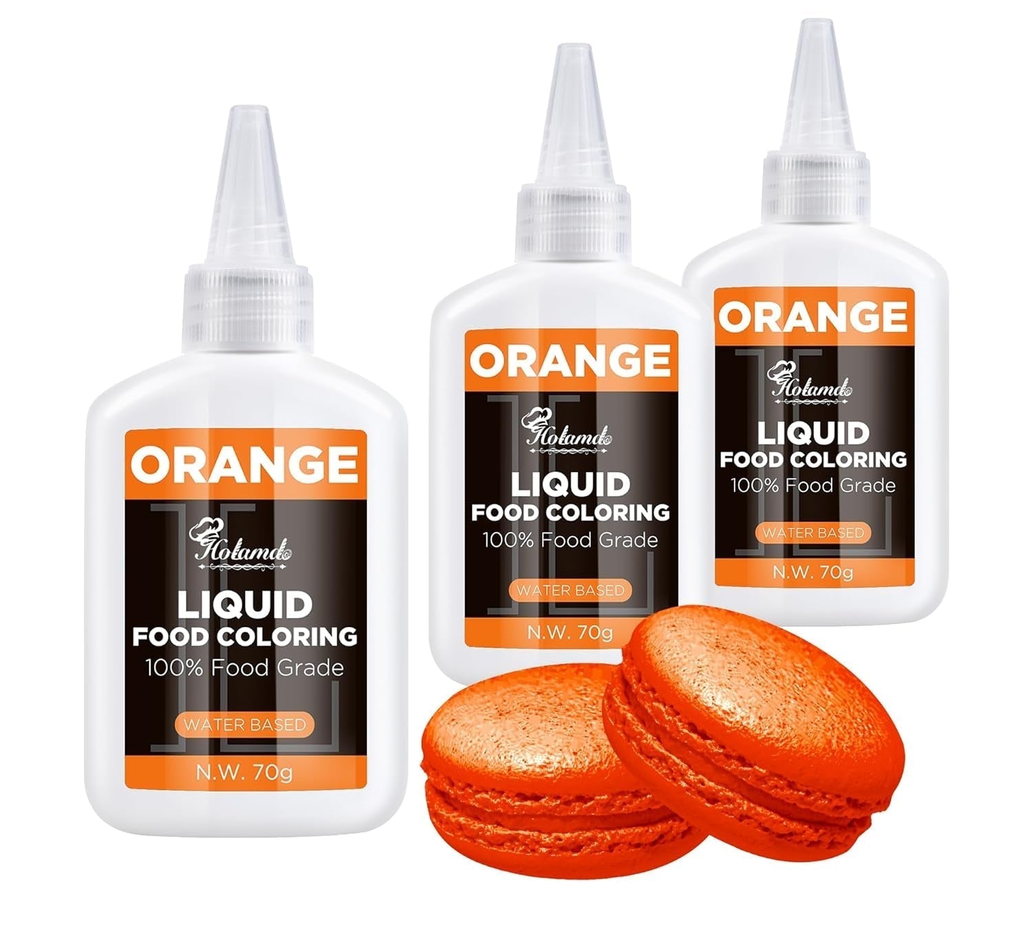Colorante alimentare liquido, set colorante alimentare Red Velvet per torte da forno, amaretti, biscotti, colorante alimentare per decorare torte, liquido per colorare bevande (70 g x 3)