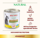 Almo Nature HFC Natural - Alimento umido per gatti adulti - Filetto di pollo - 280g, conf.12