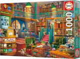 Educa - Puzzle da 1000 pezzi per adulti | Biblioteca. Dimensioni: 68X48 cm. Include la colla per puzzle Fixpuzzle. Per 14 anni (19925) Puzzle Naty Shop