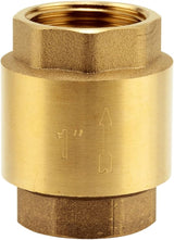 Valvola intermedia Gardena in ottone: valvola unidirezionale in ottone massiccio, filettatura 42 mm (G 1 1/4 pollici) per il collegamento alle pompe (7232-20)