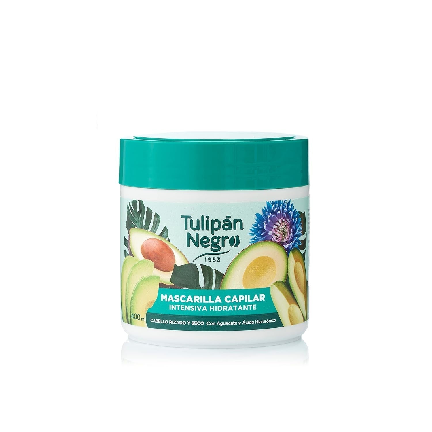 Maschera tulipano nero, intensiva, idratante, 400 ml Maschera per capelli Naty Shop