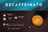 Café Royal Lungo Decaffeinato – Capsule di caffè compatibili Nespresso®, 100% Arabica, Intensità 5/12, Rainforest Alliance, decaffeinato, 100 capsule