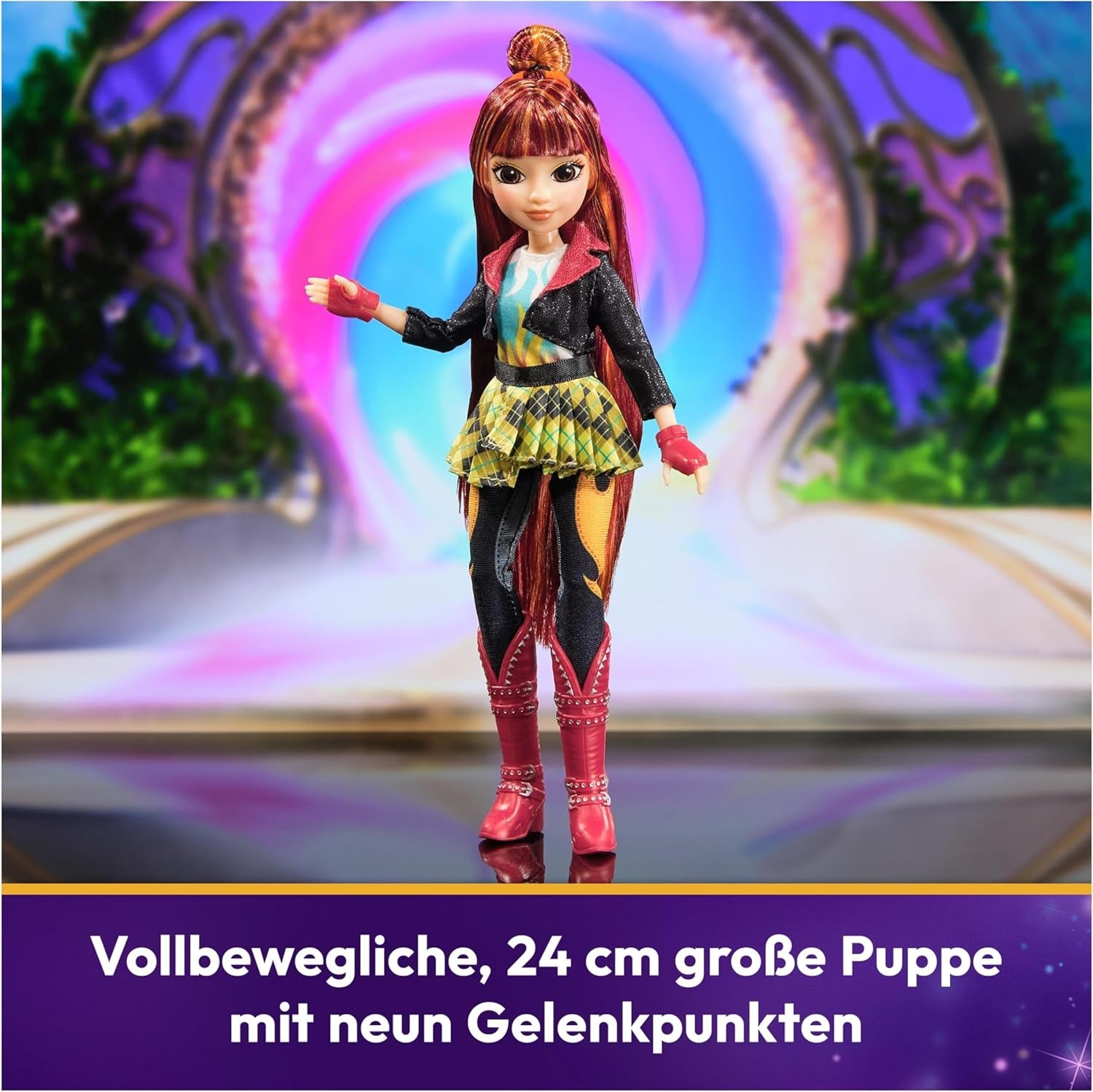 Bambola Valentina Unicorn Academy - la bambola originale della popolare serie Netflix, è alta 24 cm e ha 5 accessori per giochi di ruolo fantasiosi, per bambini dai 4 anni in su