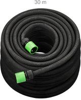 Relaxdays Tubo Gocciolante, Tubo per Irrigazione, Tubo per Irrigazione da 30 m, Irrigazione di Strati Alti e Siepi, Tubo per Irrigazione, Nero