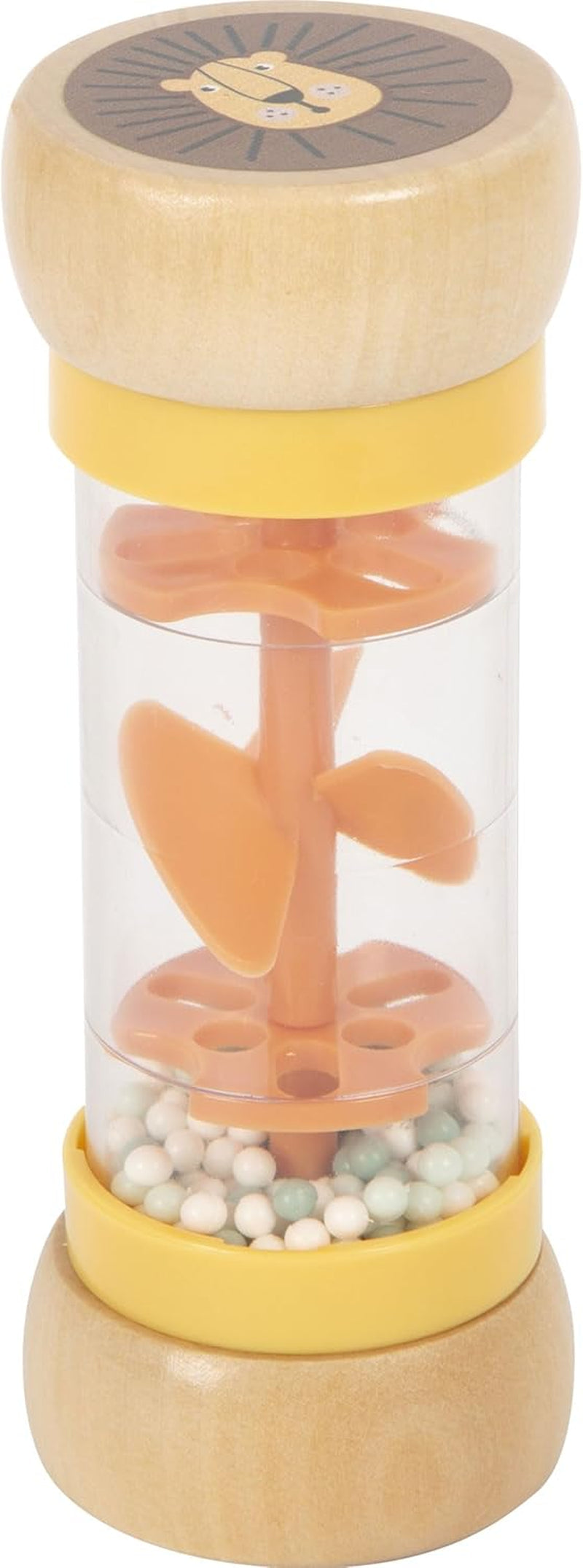 Sonaglio "Safari" Small Foot Rainmaker, affascinante giocattolo sensoriale in legno, per bambini a partire da 6 mesi, 12458 Baby Toys Naty Shop Rattle Rainmaker