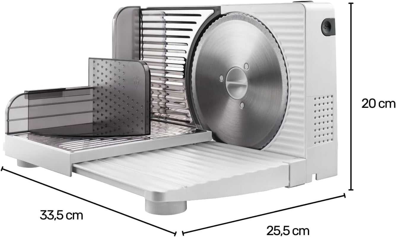 Cutmaster Compact, affettatrice, acciaio inox, 100 W Trituratori e Affettatrici Naty Shop