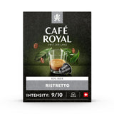 Café Royal Ristretto 36 capsule per macchina da caffè Nespresso - Intensità 9/10 - Capsule per caffè zertifiziate UTZ in alluminio (confezione con 3)
