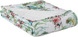 Ameliahome Copriletto Copriletto 260X280 cm Double Face Trapuntatura Facile da pulire Motivo vegetale Motivo uccello Martin pescatore multicolore Letti e coperte Besuche den AmeliaHome-Store
