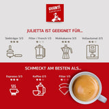 AVANTI Julietta Caffè espresso in grani, 500g, 70% Arabica 30% Robusta, tostatura tradizionale a tamburo