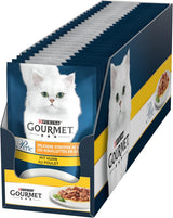 Gourmet Perle Select Strips Cibo umido per gatti con pollo, confezione da 26 (26 x 85 g)