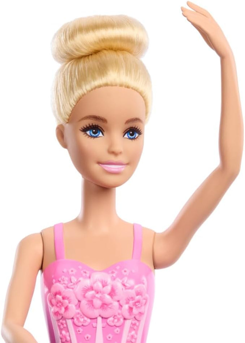 Barbie Ballerina Bambola Bionda alla moda con tutù lilla staccabile con braccia da balletto e scarpe a punta HRG34