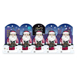 Cioccolata Lindt | CIAO Mini Babbo Natale | 50g| 5 Mini Moși Moși (10 g ciascuno) di finissimo cioccolato al latte | Statuine natalizie in cioccolato per grandi e piccini