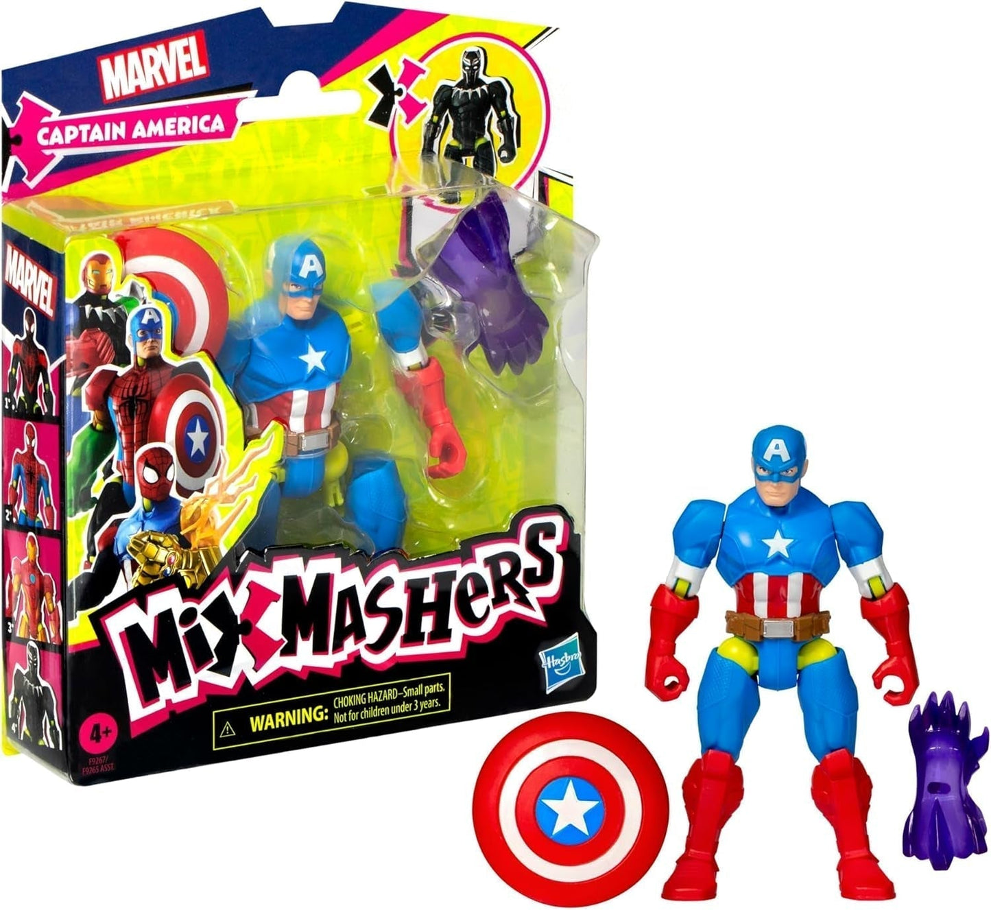 Mixmashers Marvel Capitan America Avengers Mix-And-Match Action Figure e accessori Action figure Naty Shop