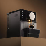 Macchina per caffè espresso compatta Cecotec Cremmaet Cube, 1350 W, sistema di pressatura 10 g, sistema di pre-infusione, 19 bar, sistema di blocco termico, 5 impostazioni di macinatura, pannello di controllo touch