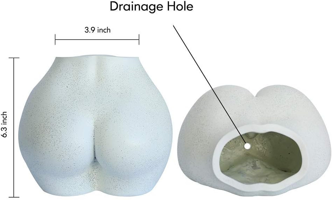 Vaso per corpo artificiale, vaso da fiori per corpo femminile con fori di drenaggio, vaso da fiori moderno in resina, design boho moderno, pianta artificiale in vaso per arredamento interno
