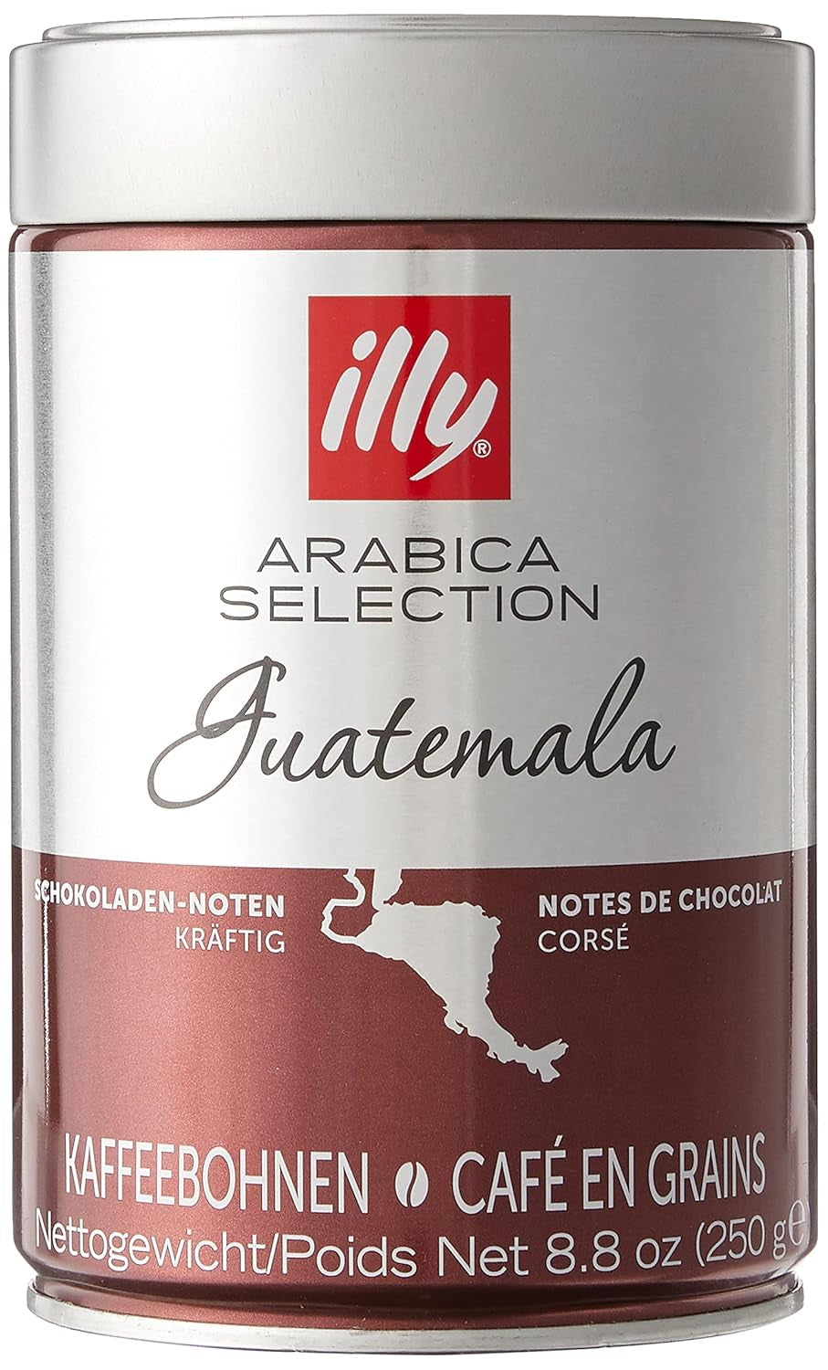 Caffè in grani illy, selezione di caffè Arabica, Guatemala, conf. da 6 (6 x 250g)