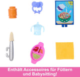Barbie Skipper bambola e accessori Playset Cibo Babysitting Set Giocattolo che cambia colore HTK35