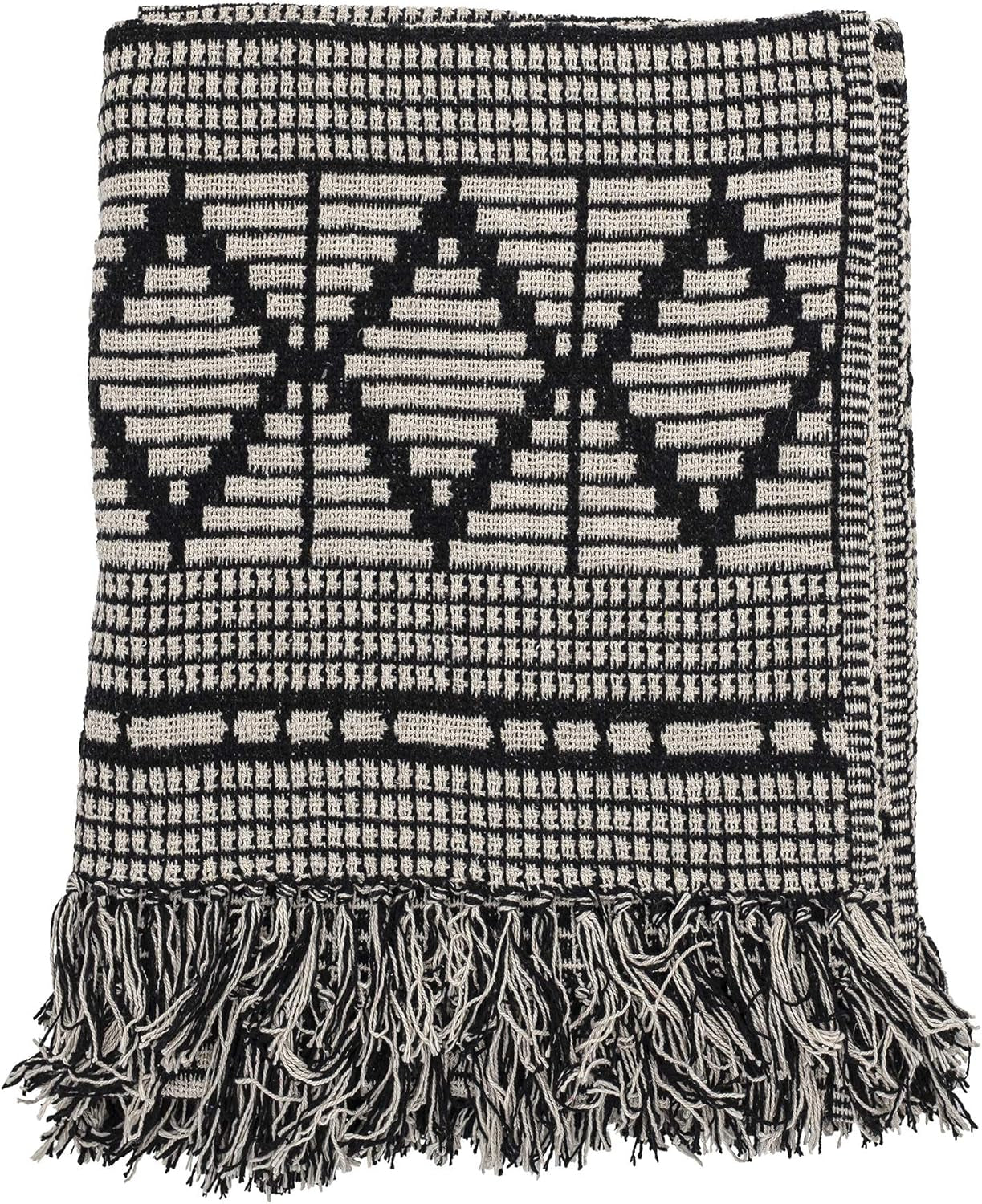 Copriletto Bloomingville, nero, cotone, 160 cm Letti e coperte Bloomingville