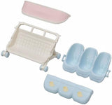 Sylvanian Families L5533 Passeggino triplette - Playset casa delle bambole Naty Shop Dolls