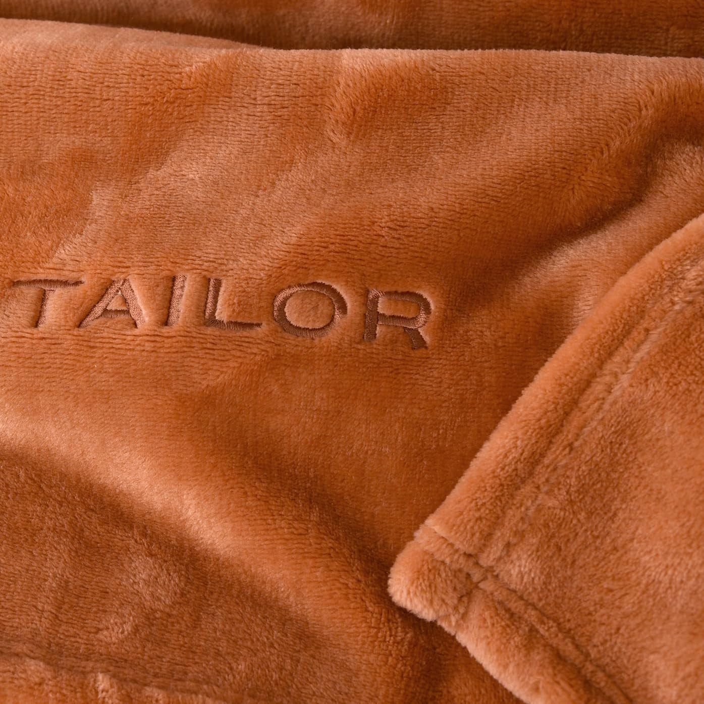 TOM TAILOR Coperta Wellsoft, 150X200 Cm, 100% Poliestere/Wellsoft, logo ricamato, WELLSOFT BLANKET Arancione (Warm Coral) Coperte e Trapunte Naty Shop