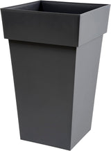 Plastiques 13635 G.ANT SX3 Vasi da fiori in polipropilene Tuscany, 39 x 39 x 65 cm, grigio