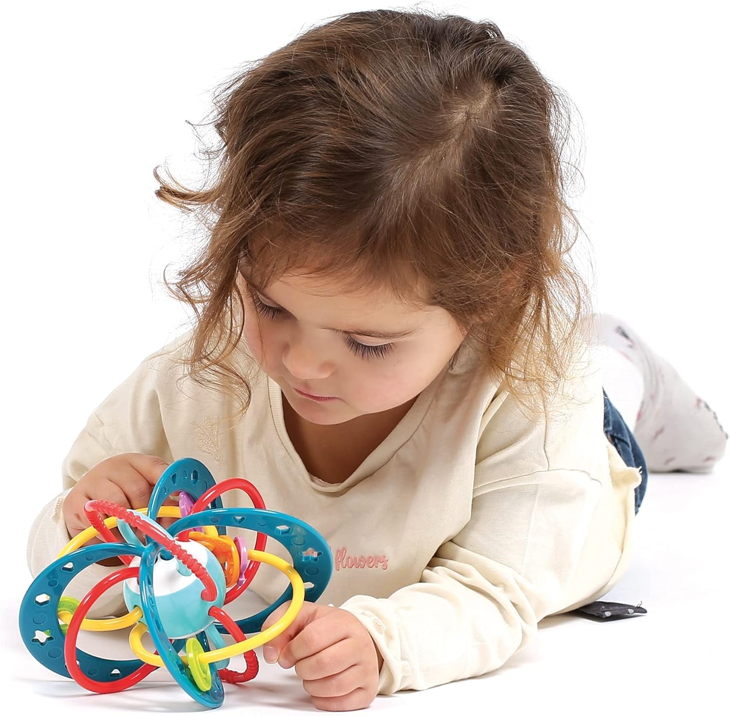 LUDI - Planet Bell - Giocattolo per bambini - A partire da 3 mesi - Colori vivaci, texture diverse e forma originale - Promuove la motricità fine e la destrezza Bebe Naty Shop Toys