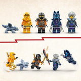 LEGO NINJAGO Buggy fuoristrada Ninja di Arin, giocattolo Ninja con auto, drago e 4 mini personaggi, modello di buggy set avventura per bambini, regalo di compleanno per ragazzi e ragazze di 7 anni 71811 Set da costruzione Beuche den LEGO-Store