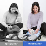 Gofodsil Cuscino Gonfiabile per il Collo per Aeroplani Campeggio Treni e Auto con Tappi per le Orecchie Cuscino da Viaggio Portatile Cuscino Gonfiabile per il Collo dell'Aereo Set di 2 Cuscini Ortopedici Cervicali Naty Shop