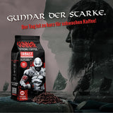 Arrosto Bianco - GUNNAR - 1kg - Whole Kaffee-Bohnen Extra Strong - Kräftige Robusta-Röstung - 494mg Kaffein je Tasse - Würzig & Kraftvoll mit Noten von dunkler Schokolade - Säurearm