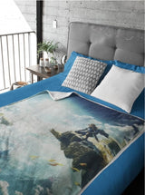 Coperta Zelda Sherpa - Sky Totk - 100 X 150 cm - Prodotto con licenza ufficiale, Verde, Letti e coperte Twin HÔMADICT