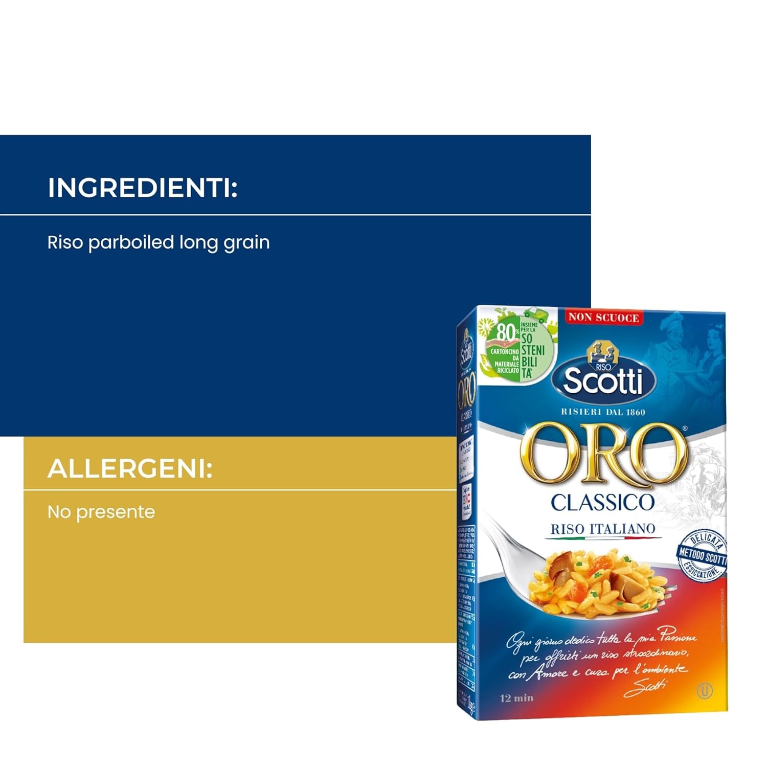 ORO Classico 1 kg Riso italiano precotto